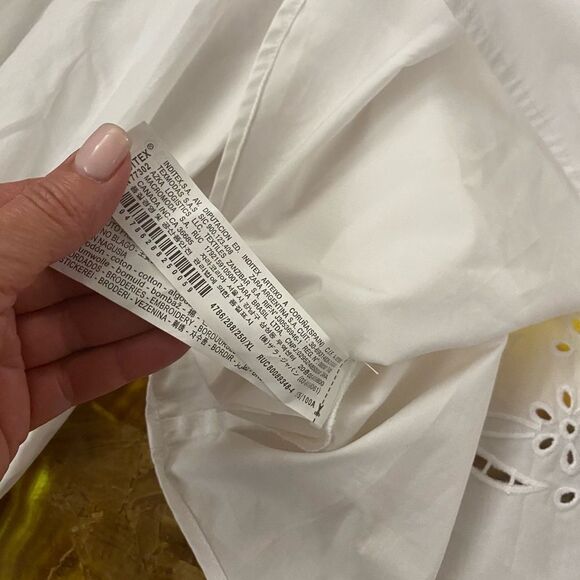 Zara embroidered/ crochet collar blouse, XL - Picture 4 of 15